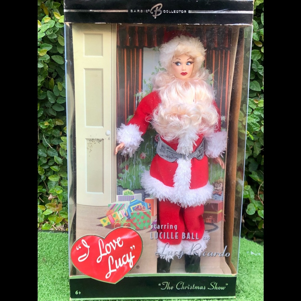 RARE I Love Lucy THE CHRISTMAS SHOW Lucille Ball as santa barbie 2006 Mattel
